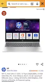 Hp 15 ultra 5 new with box and bill