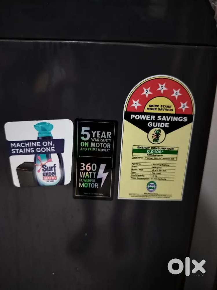 8 months old Whirlpool washing machine