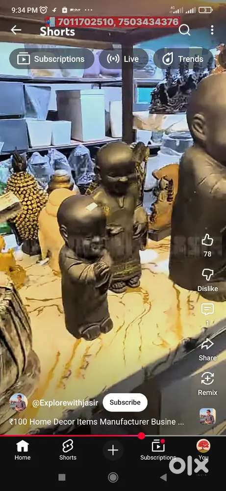स्थानीय उत्पाद जैसे हैंडीक्राफ्ट बास एवं जूट से बना उत्पाद मिट्टी से ।