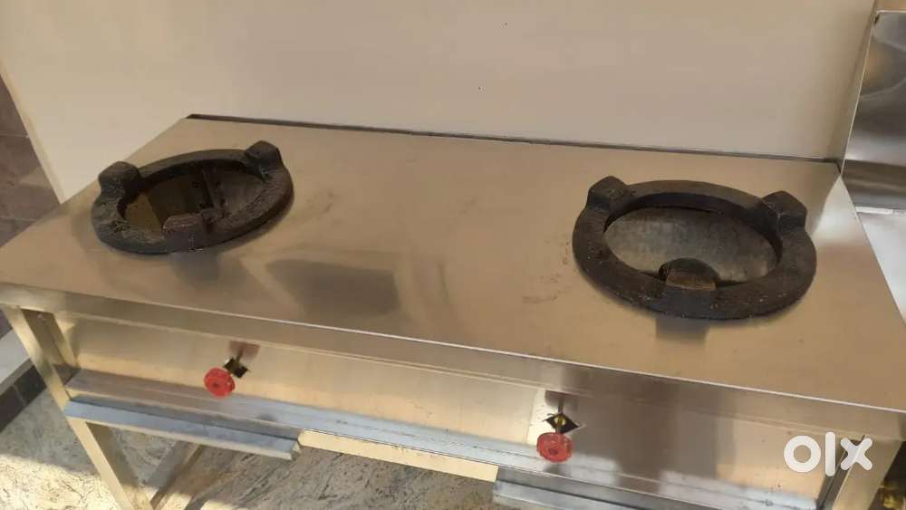 SS Hotel Gas-Stove (1 Indian & 1 Chinese)