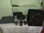 Amplifier, sub woofer, speakers
