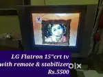Selling 4 itemz.LG 15inch Flat tv,Phillips DVD player,Usha ceiling fan