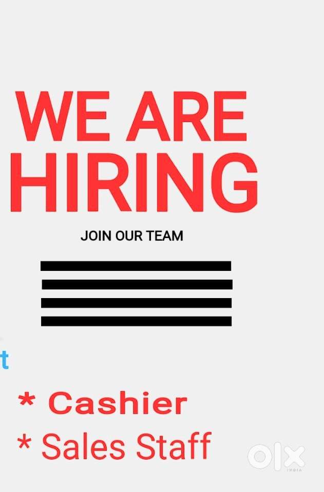 Cashier / Sales staff