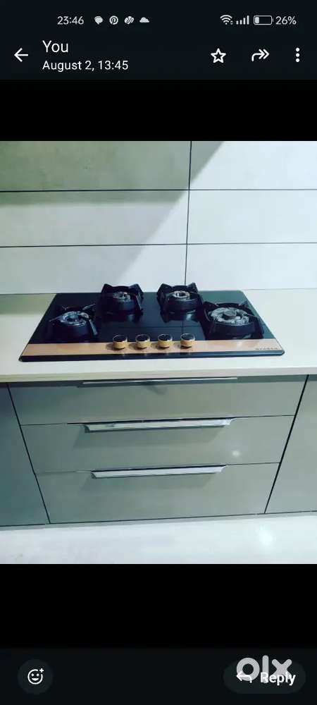 4 burnur faber cook top hob