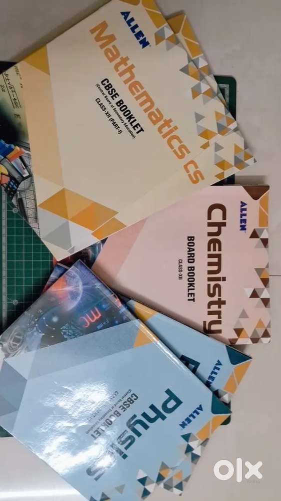 Allen CBSE Class 12 Board Booklets (Maths, Physics, Chem) – Like New