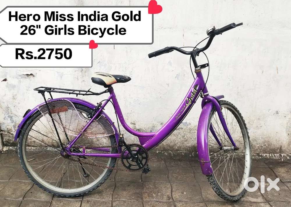 Hero Miss India Gold 26Girls bicycle for sale in coimbatore.