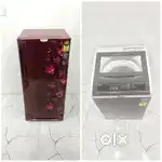 Godrej single door refrigerator and whirlpool top load washing machine