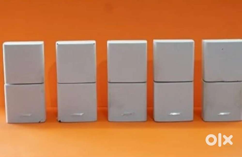 Bose double cube white speakers 5 numbers.200 watts in 8ohms Rs 34,999