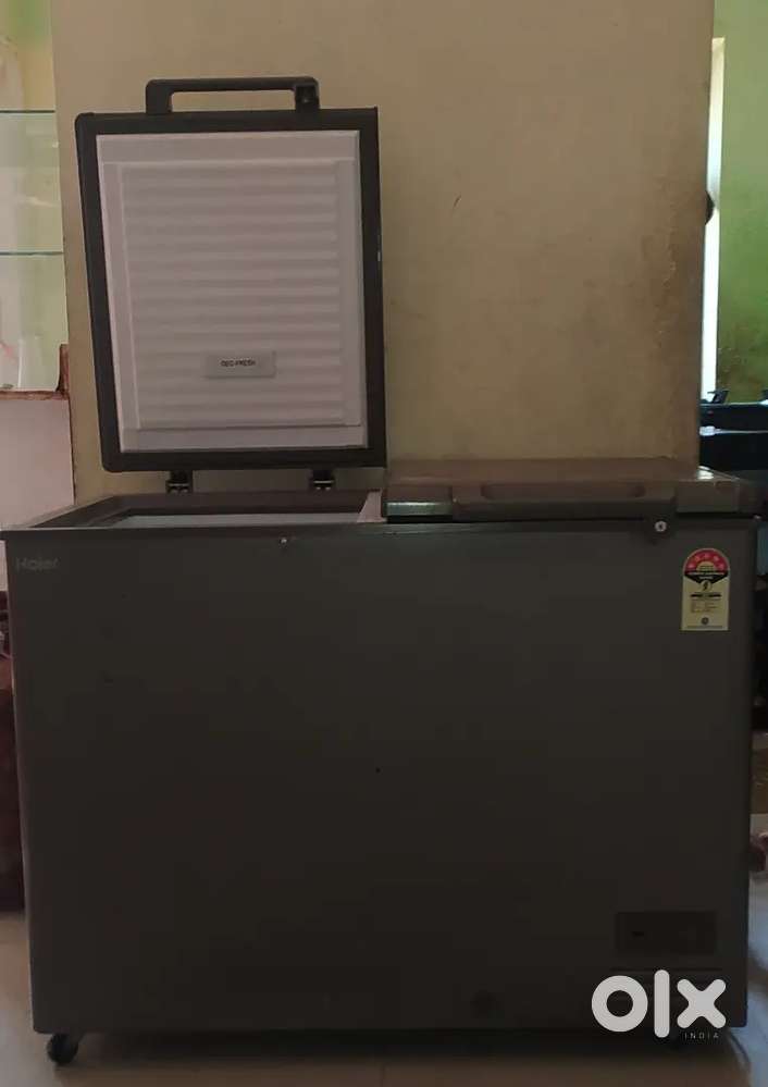 Haier double door-deep freezer