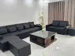 11 seater sofa set with center table or Dining table with glass top
