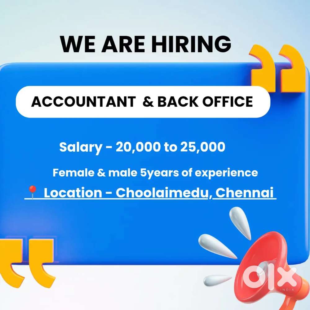Accountant and Back office