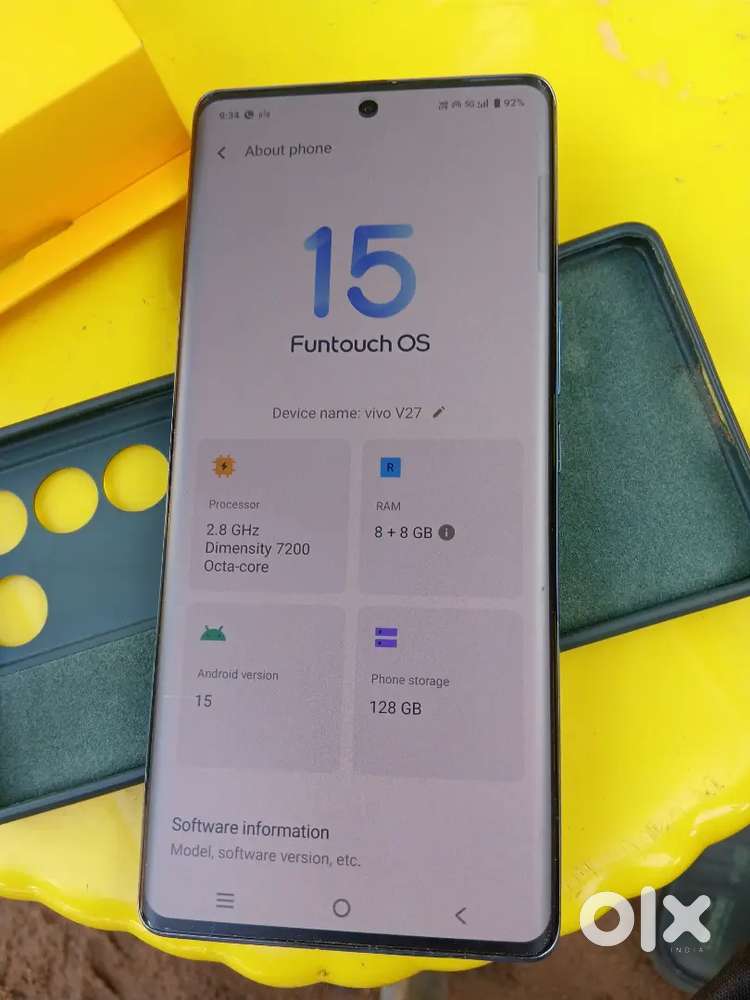 Vivo v27 only box good mobile  8gb128gb light scratches