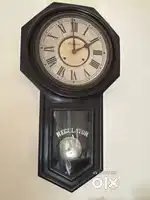 Ansonia make antique wooden pendulum wall clock