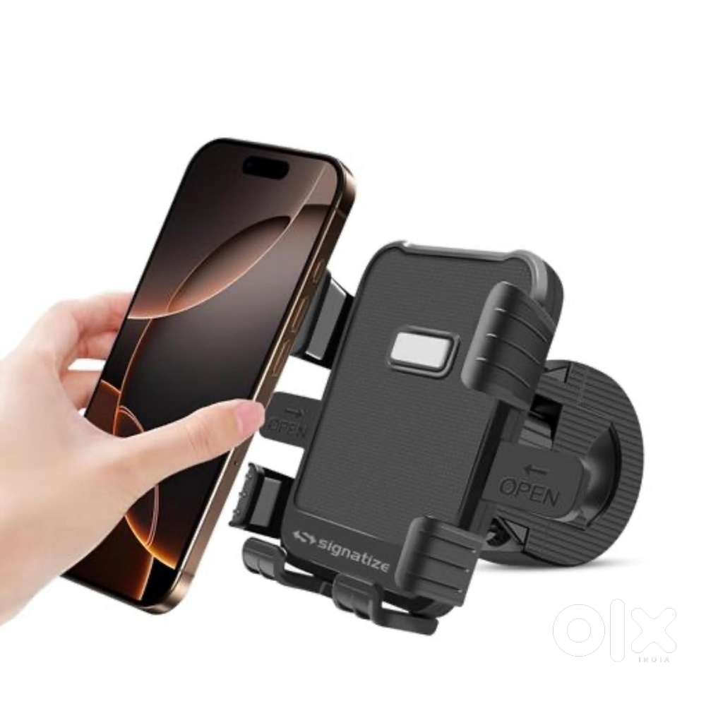 Mobile Holder for Bike with One-Touch Lock, 360° Rotation