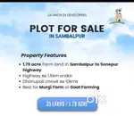 1.76 Acre farm land in sambalpur to Sonepur