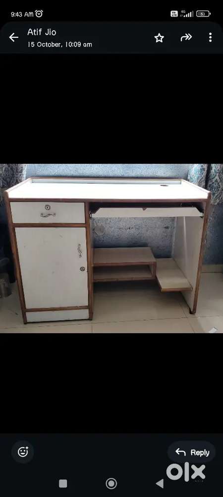 Computer table + bed +wardrobe