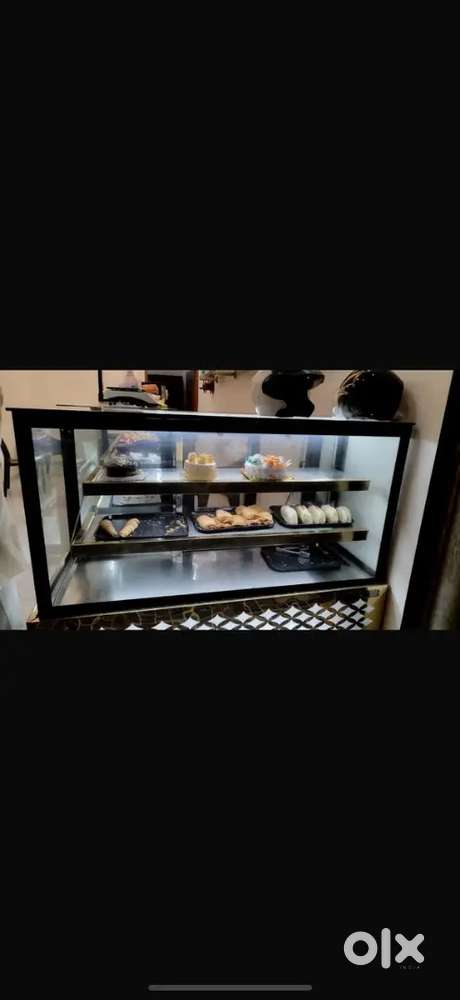 Sweets and bakery display counter