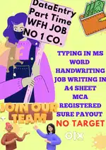 DATA ENTRY TYPING HANDWRITING WORK