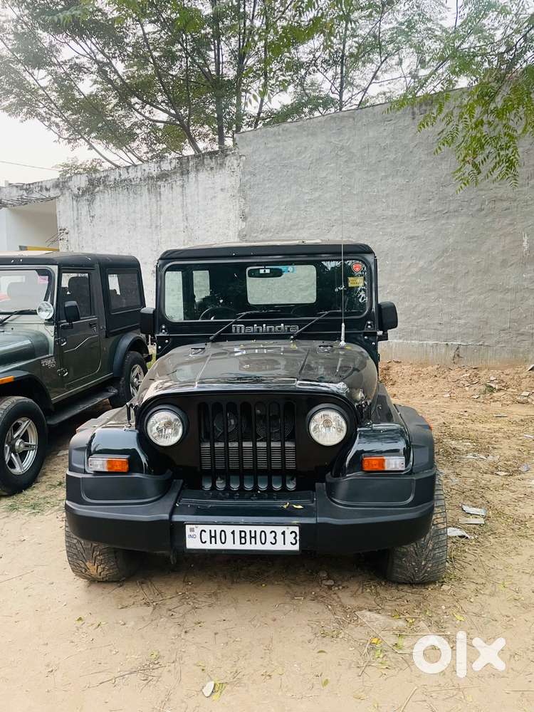 Mahindra thar for sale black colour chandigarh number new condition