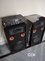 Mini dj setup for home 2 speaker with amp