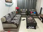 5 seater Sofa set with Table. 8 years old.