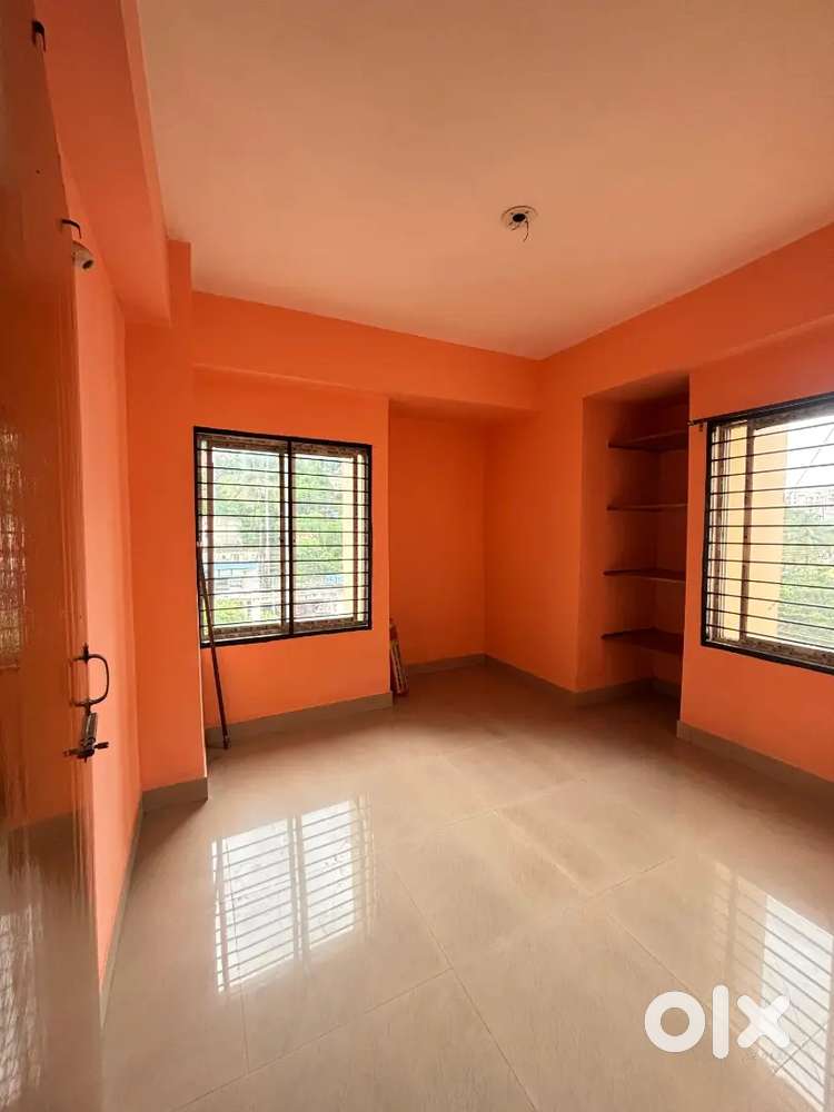 3bhk Road facing flat for sale.