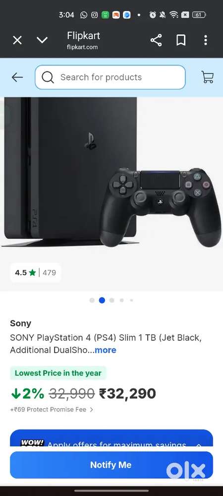 Ps 4 slim 1Tb