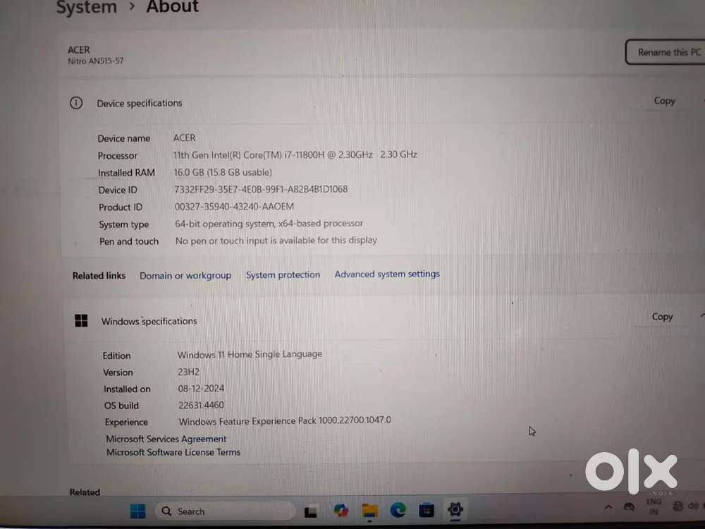 Acer Gaming laptop