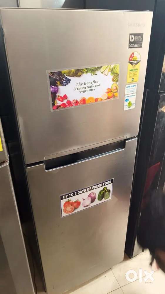 Double door fridge with warranty good condition