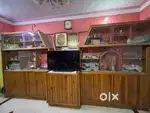 Showcase - wall attached strong wood