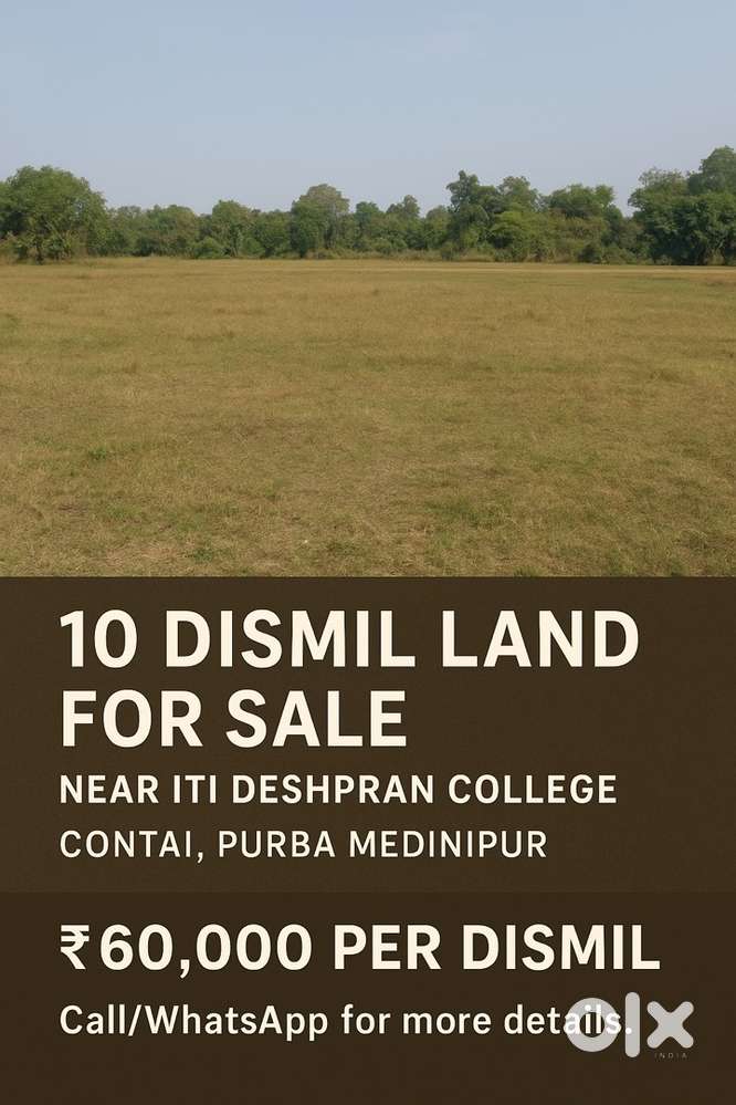 10 Dismil Residential Land for Sale near ITI Deshpran College, Contai”