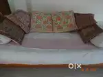 Sofa bed + 2 additional wood furniture