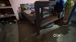 King size bed, queen size bed, 6 foot cuboards