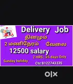 Daily 2 hours/12500 salary/Delivery job