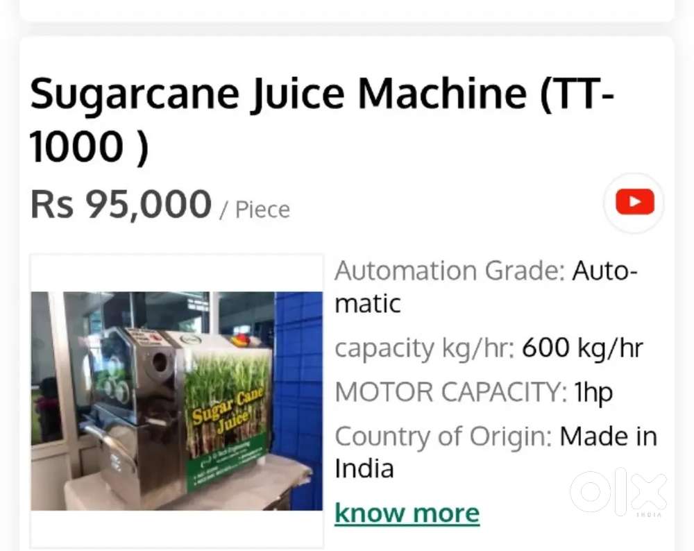 Milk boiler sugarcane