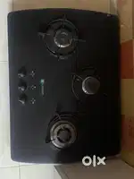 Faber black colour kitchen gas(3 burner)
