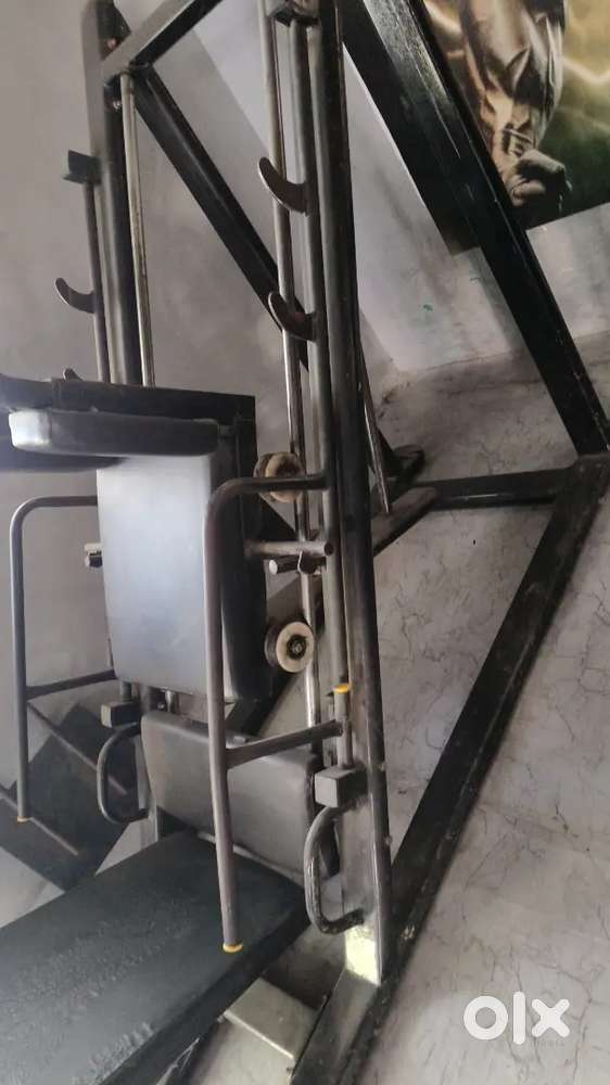 Leg press with hack squat machine