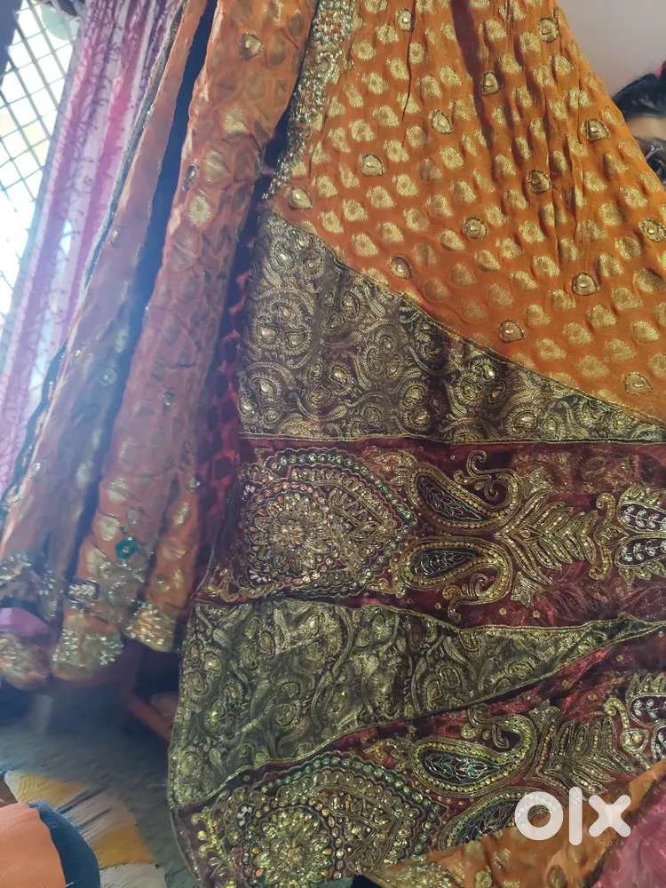 Designer Wedding Saree with Stone & Zari Work