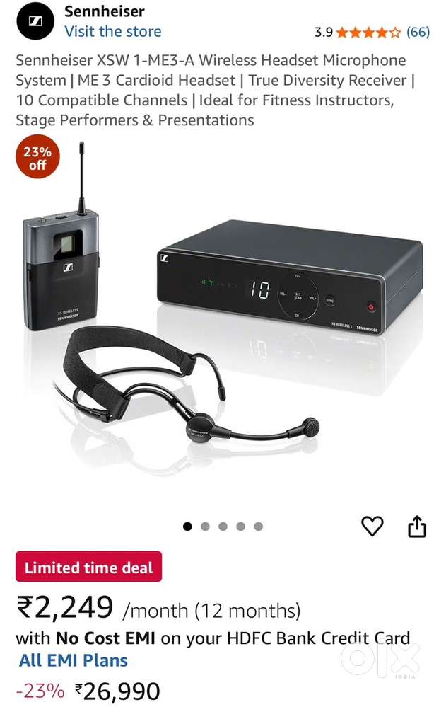 Sennheiser Wireless Headset Microphone