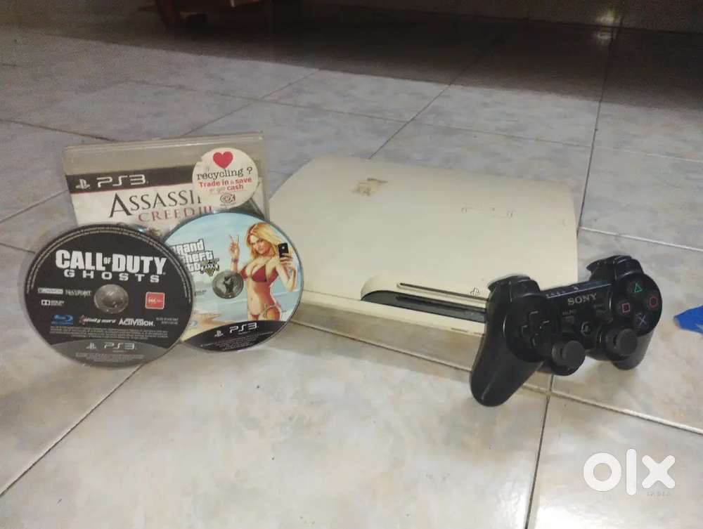 PS3 SLIM EDITION WHITE COLOR