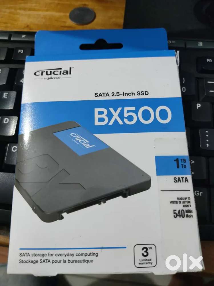 Crucial vnBX500 1 TBDesktop,LaptopBlackSATAInternalSolidStateDrive(SSD