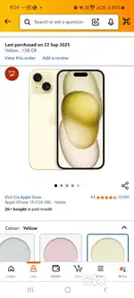 Iphon 15 128 GB new unbox