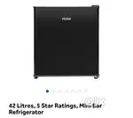 Haier 5Star refrigerator 42LTR mini Bar