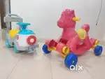 Ride on Car & 2 in 1 Rocking Horse (Combo of 2)
