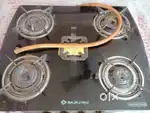 Bajaj Majesty 4 Burner Glass Stove