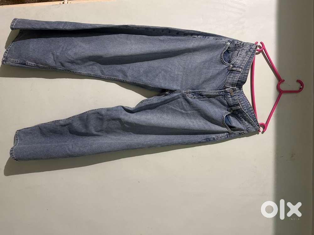 Blue mid rise jeans