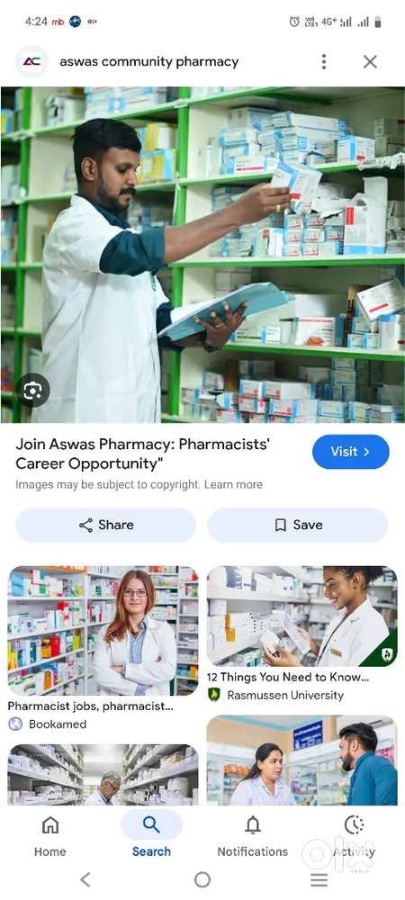 Required non pharmacist for medical shop at karanjade