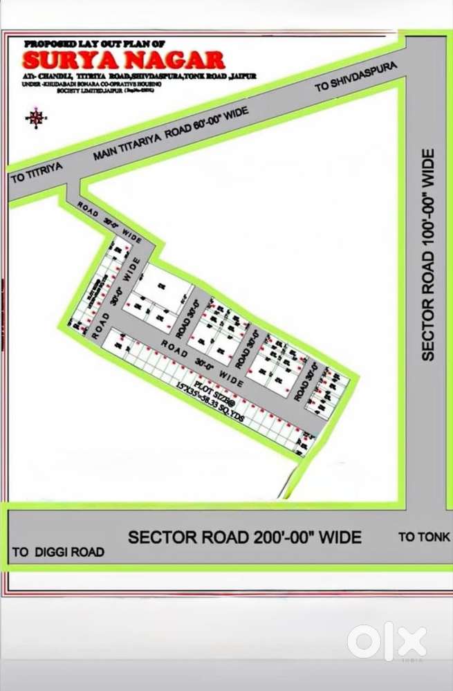 Plots for sale near chandlai jaipur
