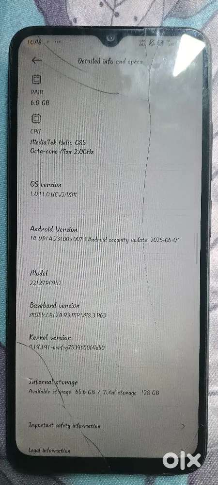 Poco c55 128+6 4g