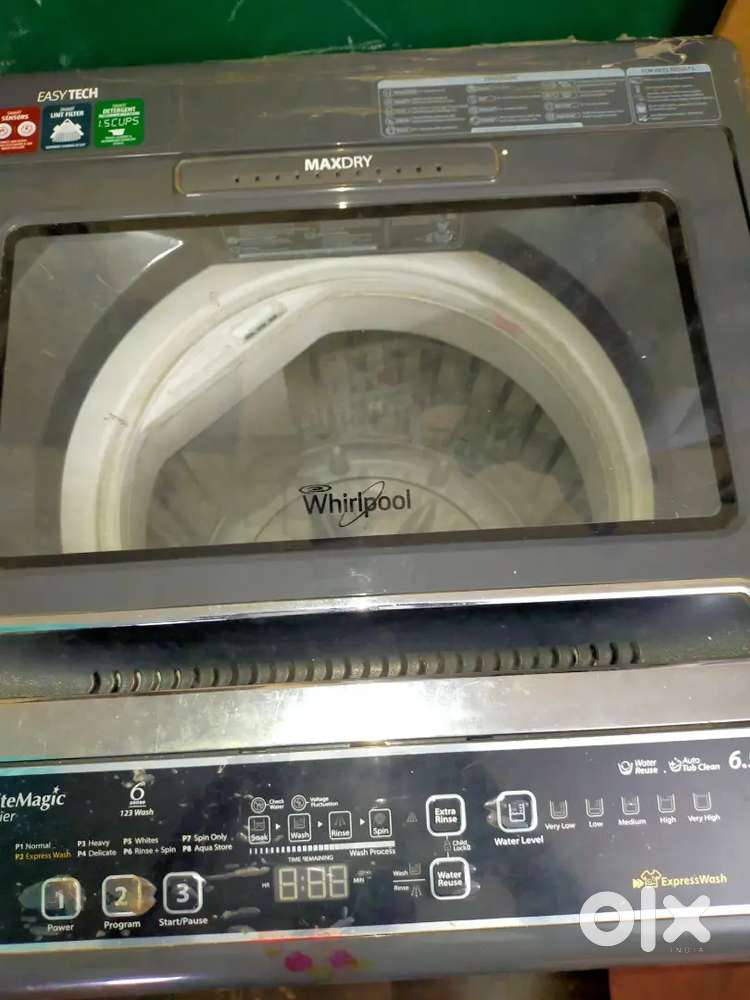 Whirlpool 6.5 kg top load washing machine For Sale